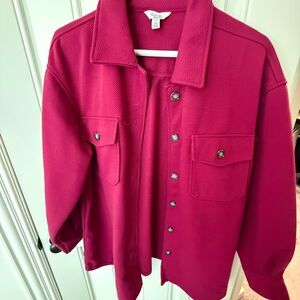Celine Women's Vibrant Pink Utility Jacket